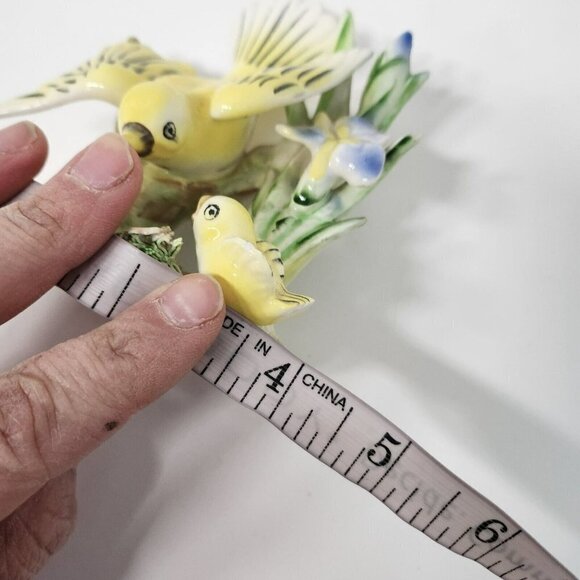 Vintage Orion Japan Porcelain Canary Bird Statue Figurine Mid Century Modern - Picture 8 of 9